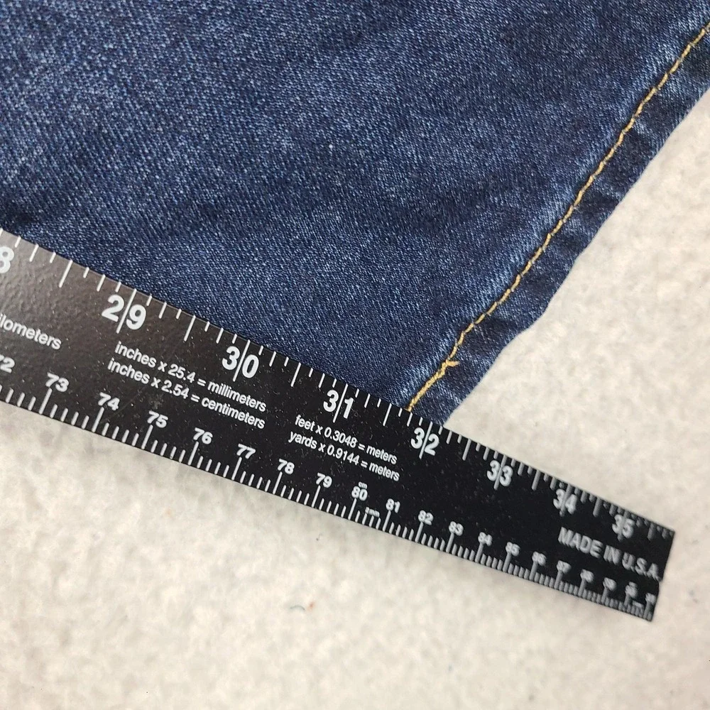 Levi's 505 Jeans Mens 32x32 Blue Regular Fit Straight Leg Dark Wash Denim NWT
